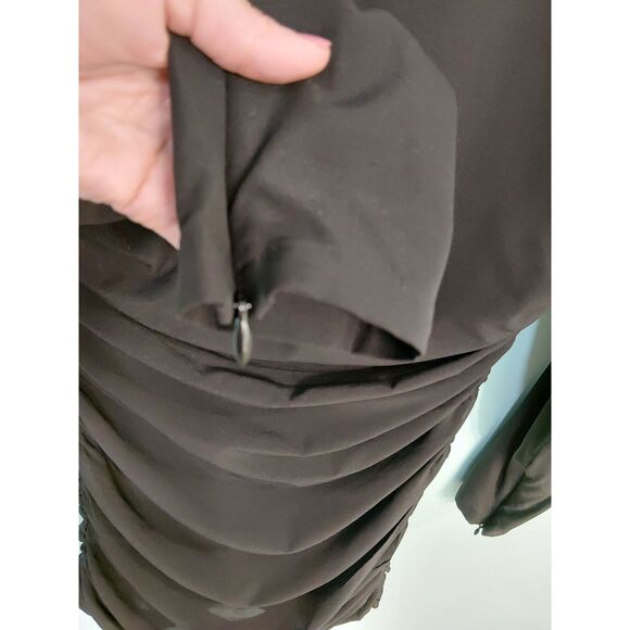 Ronny Kobo Adelheid 180$ Lightweight BODYCON Longsleeve Dress Rochet Bodice SILK - Picture 10 of 16